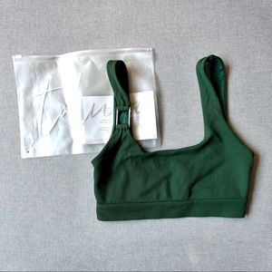 Toluca Swim Clara - Palm Hybrid Rib Swim Top